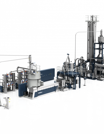 Double bottle-to-bottle recycling capacity using erema technology